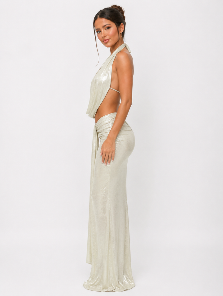 Satin glow set