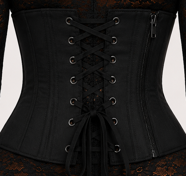Black lace suit